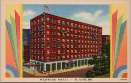 Warwick Hotel St. Louis MO Postcard PC573 - £3.92 GBP