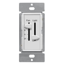 Enerlites 3 Speed Ceiling Fan Control And Led Dimmer Light Switch,, W, White - £23.14 GBP