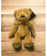 NWT FAO Schwarz Teddy Bear Plush 13&quot; 160th Anniversary Gold Stuffed Anim... - $423.72 MXN