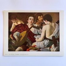 The Musicians CARAVAGGIO Plate 70 Metropolitan Seminars 9x13 in. - £15.56 GBP