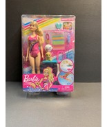 Malibu Barbie Doll Swimming Action with Dog and Accessories New Damaged Box - £9.93 GBP