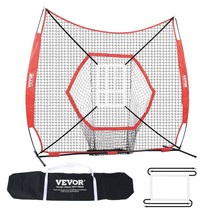 VEVOR 7x7 ft Baseball Softball Practice Net, Portable Baseball Training Net for  - £72.60 GBP