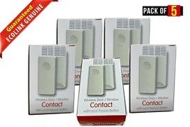 Lot of 5 Ecolink WST-212 Honeywell Compatible Wireless Door/Window Sensors - $36.99