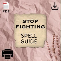 STOP FIGHTING Spell - How To Guide - Diy - Téléchargement - Pdf 1 one dollar Nia - £5.57 GBP