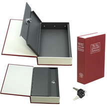 Dictionary Diversion Book Safe w/ Key Lock ~ Metal ~ Red (Small) - £19.17 GBP