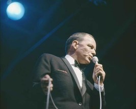 Frank Sinatra Ole&#39; Blue Eyes croons in 1960&#39;s concert 24x36 inch poster - £23.52 GBP