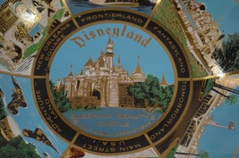 Disneyland Souvenir Glass Dish Key Tray Sleeping Beauty Scalloped Edge Vtg - $19.34