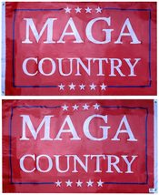 MAGA Country Trump Red Premium Quality Heavy Duty Fade Resistant 150D 3x5 3&#39;x5&#39;  - £23.60 GBP