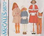 Little Orphan Annie Costume Pattern (McCall&#39;s 5870) - $9.78
