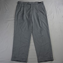 NEW Ballin 40 x 32 Light Gray Manchester Comfort Eze Pleated Cuffed Dress Pants - $59.99