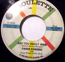 Jimmie Rodgers-Are You Really Mine / The Wizard-45rpm-1958-VG+ - £5.93 GBP
