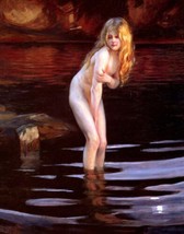 Painting The Bather by Paul Émile Chabas. Fine Art Repro Giclee - £6.85 GBP+