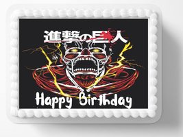 Anime Manga Edible Image Cake Topper Frosting Sheet Icing Paper Birthday... - £12.97 GBP
