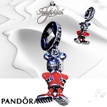 PANDORA Disney Chinese NEW YEAR  Red MICKEY Dangle Charm 798635C01 US SE... - $735.82 MXN