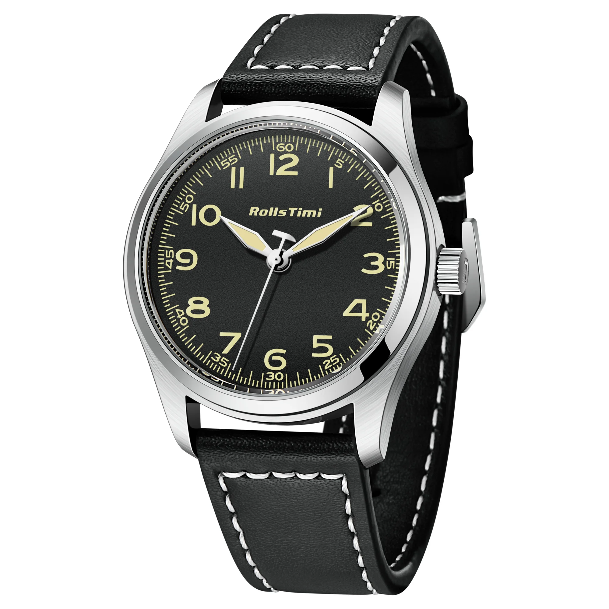 New Rollstimi Men&#39;s Watches Military Pilot&#39;s Quartz Watch Men Simple Lum... - $48.50