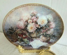 Bradford Exchange Wall Hanging Plate Garden Pleasure by Lena Lui Country Accents - £15.92 GBP