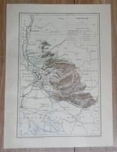 1887 Original Antique Map Of Department Of Vaucluse Avignon / France - £19.40 GBP