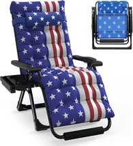 Slendor Zero Gravity Chairs, Padded Zero Gravity Recliner,, American Flag - $107.97