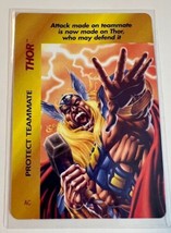 Marvel Overpower 1995 Thor New Character Card Protect Teammate   #AC Common - $2.00