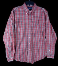 Ralph Lauren Men&#39;s Shirt Size L Red Plaid Classic Fit Button Down 100% C... - £17.38 GBP