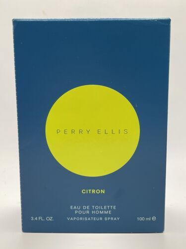 Perry Ellis CITRON Eau de Toilette 3.4oz/100ml Spray Men RARE - NEW IN BOX - $124.95