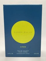 Perry Ellis Citron Eau De Toilette 3.4oz/100ml Spray Men Rare - New In Box - £98.64 GBP