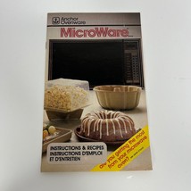 MicroWave by Anchor Ovenware Z-7106 Instructions &amp; Recipes Book Booklet - $5.58