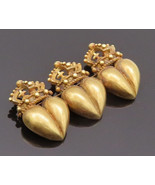 18K GOLD Vintage Brooch Pin BARRY KIESELSTEIN CORD 3 Crown Designer GB196 - $3,973.67 CAD