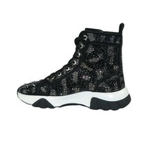 Mens High Top Shoes By FIESSO AURELIO GARCIA,Spikes Rhine stones 2412 Black image 5