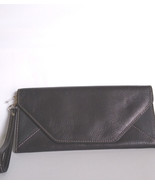 Kate Landry Rich Brown Medium Clutch Wallet Wristlet Leather - £27.24 GBP