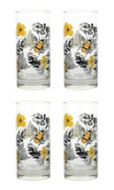 Royal Norfolk Bees Cooler Glasses, 16 oz.  Set Of 4 - £31.42 GBP