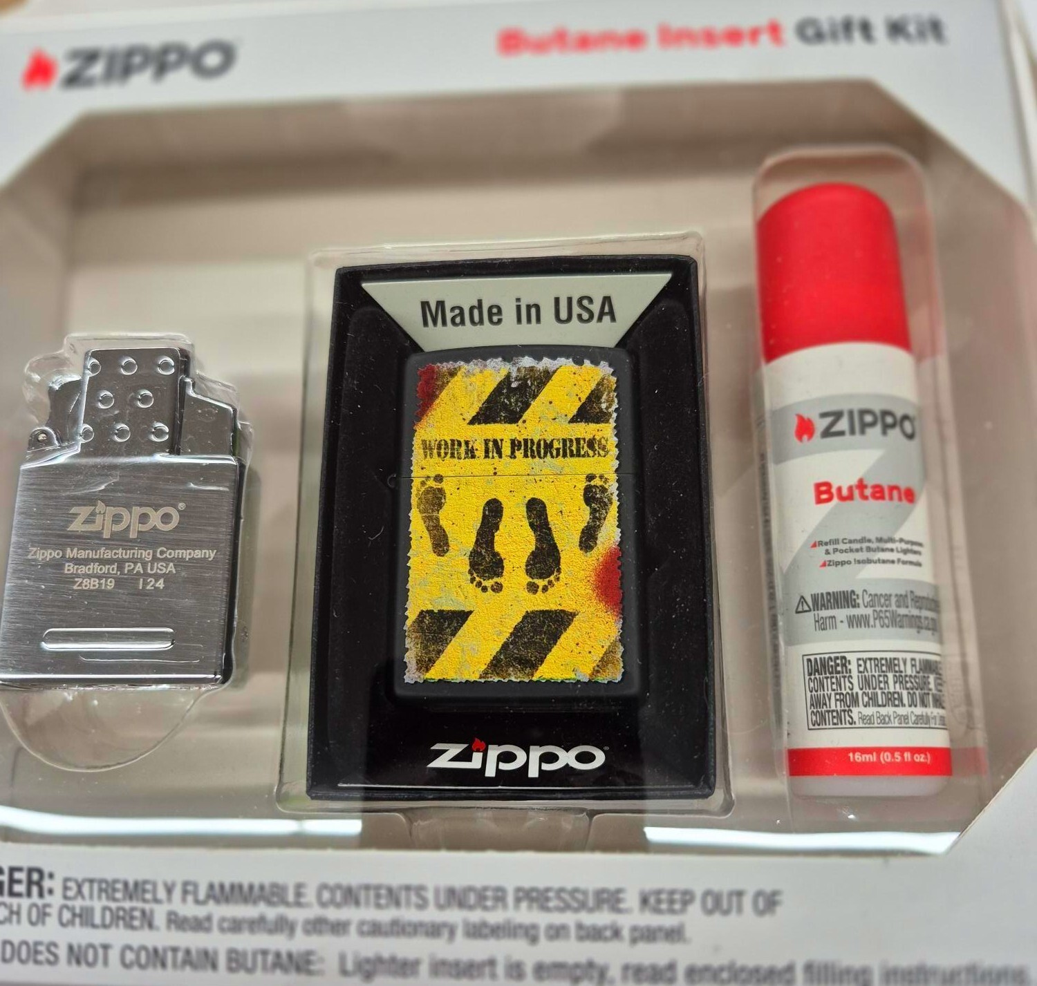 Rare Sexy Work In Progress Feet Zippo Lighter Gift Kit - $37.95