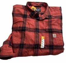 Carhartt Loose Fit Heavyweight Flannel Long-Sleeve Plaid Shirt Size 3XL TW4451-M - £35.01 GBP