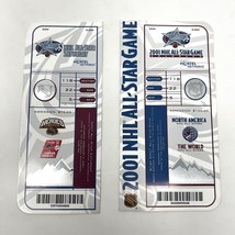 2001 NHL All-Star Game Sat &amp; Sun Heros Of Hockey Skills Ticket Stubs Colorado - £29.72 GBP