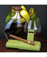 Brizard and Co Ostrich Matcha Green Case and Lighter NIB - $902.03 CAD