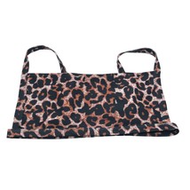 Shein Bikini Top Square Neck Leopard Print Brown Black L - £3.93 GBP