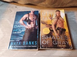 2 Maya Banks KGI Novels Paperbacks Fiction The Darkest Hour Shades Of Gray Books - £7.78 GBP