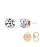 Stunning 1 Carat (CTW) Natural Round Brilliant Diamond 14k Solid Yellow ... - €1.239,71 EUR