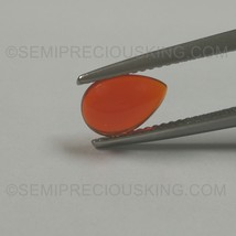 Natural Mexican Fire Opal Pear Cabochon 9x6mm Flame Orange Color FL Clarity Loos - £434.25 GBP