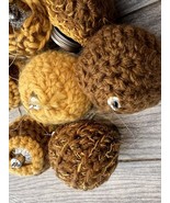 Hand Knit Crochet Christmas Holiday Ornaments Balls Lot Of 7 Vintage Wyo... - $22.12