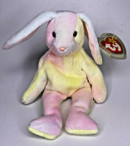 1999 Ty Beanie Baby &quot;Hippie&quot; Retired Tie Dye Rainbow Rabbit BB7 - $9.99