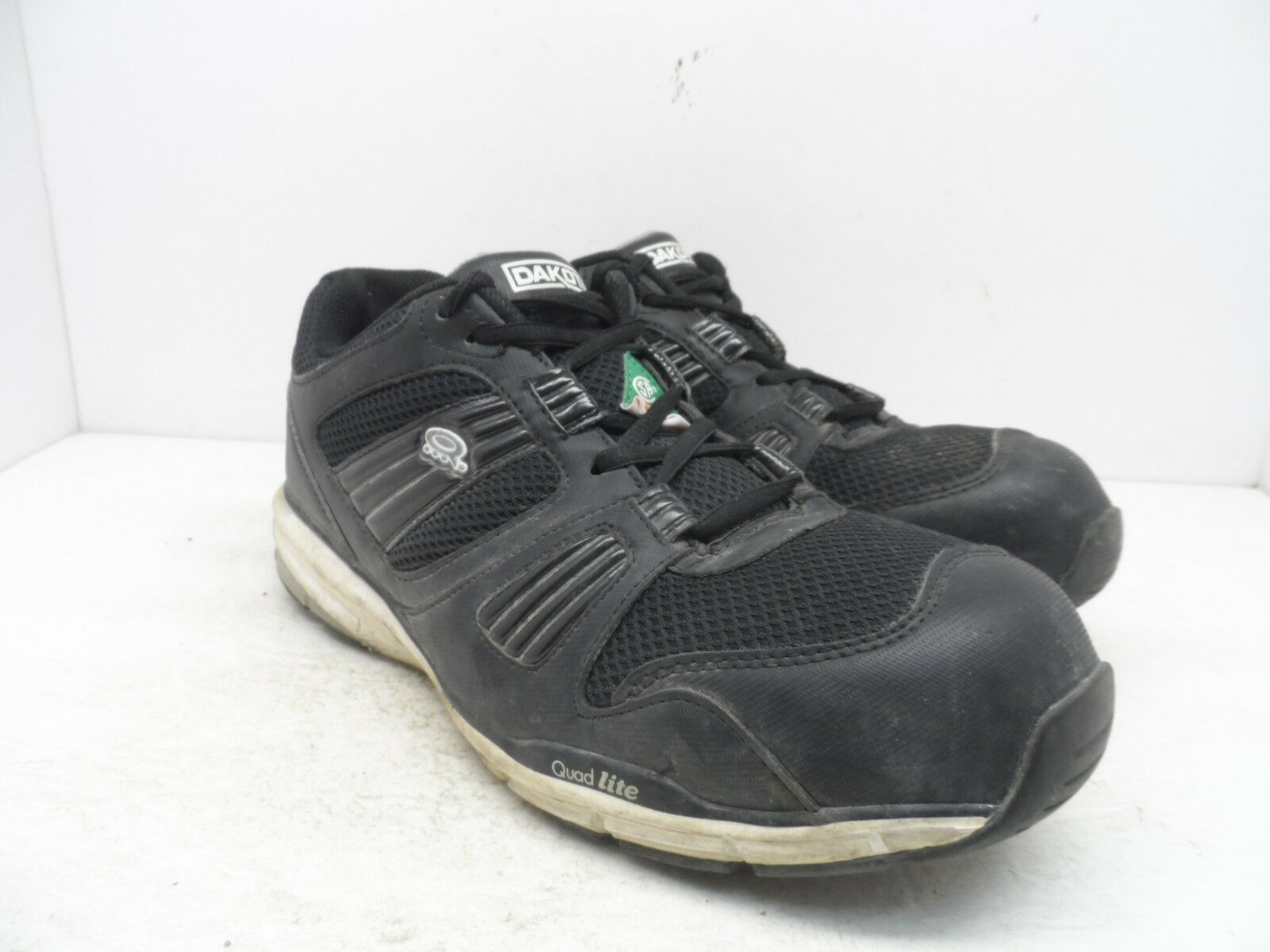Dakota Men&#39;s Quad Lite ATCP Black Athetic Sneaker Work Shoe 9EE - $24.93
