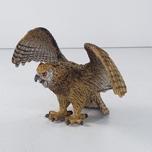 Schleich Eagle Owl Bird #14738 Spread Wings Toy Animal Figurine - £17.23 GBP