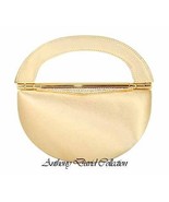 Anthony David Gold Satin Evening Bag with Swarovski Crystal Clasp - $713.42 MXN