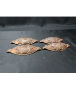 4 Antique Victorian Ornate Dresser Bureau Cupboard Drawer Pull Handles H... - $34.32 CAD