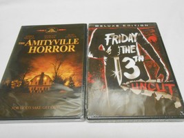 2 New sealed Halloween DVDs: Friday the 13th &amp; The Amityville Horror Uncut - £8.87 GBP