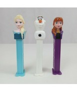 Vintage Lot of 3 Disney&#39;s Frozen Pez Dispensers Elsa, Anna, &amp; Olaf - $12.16 CAD