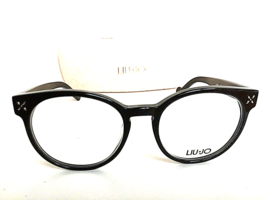 New LIU JO LJ 2649 LJ2649 002 Black 50mm Round Women&#39;s Eyeglasses Frame  - £78.94 GBP