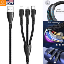 3In1 Micro Usb Charging Type-C Fast Charging Charger Cable For Iphone - £15.71 GBP