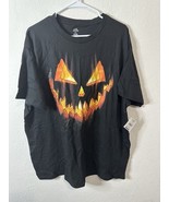Celebrate Halloween Men’s Black Jack O Lantern Pumpkin T Shirt Size 2XL - $27.06 CAD